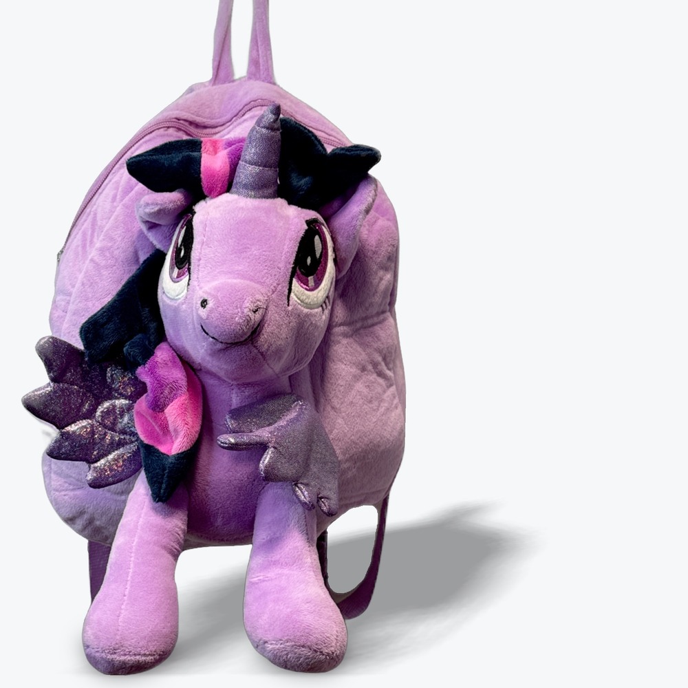 My Little Pony Backpack Twilight Sparkle Plush Purple Senior Bookbag Schoolbag